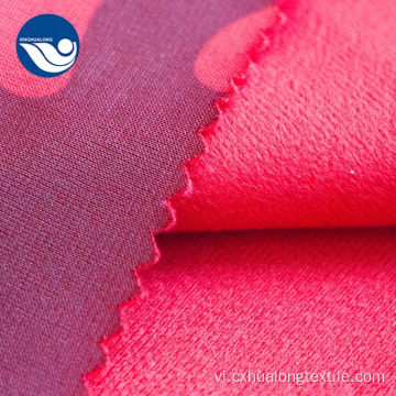 Coral Coral Brush Velvet Fabric For Upholstery